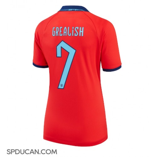Zenski Nogometni Dres Engleska Jack Grealish #7 Gostujuci SP 2022 Kratak Rukav